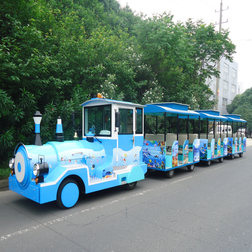 海洋主題無(wú)軌觀光小火車(chē)